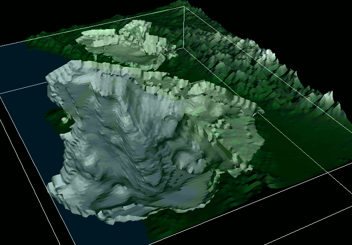 Fault scarp at Hector Mines